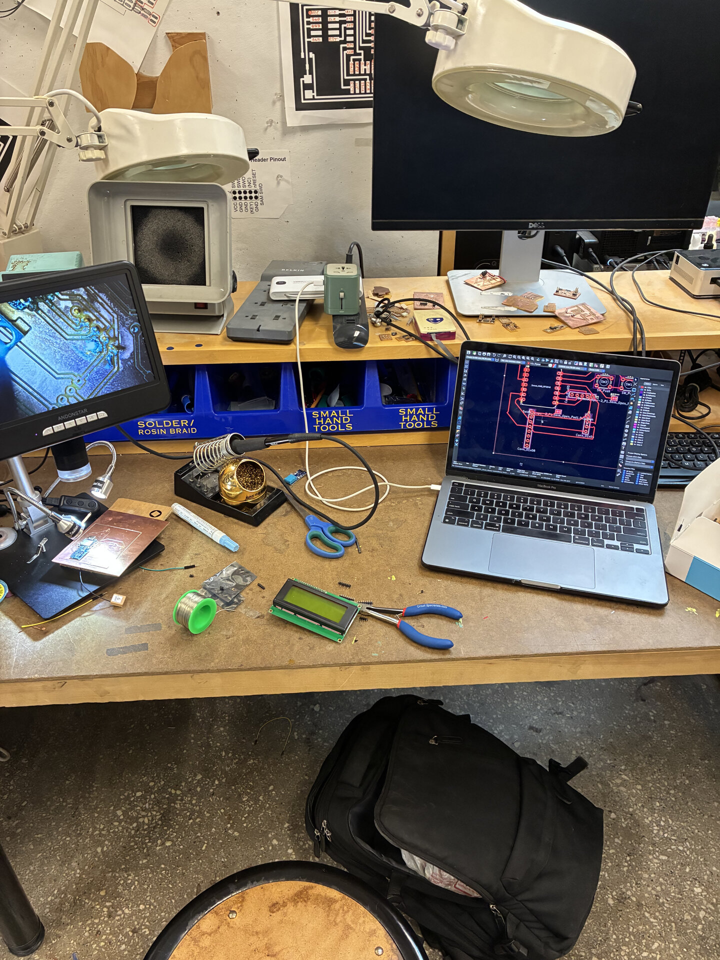 Testing connections against the design.